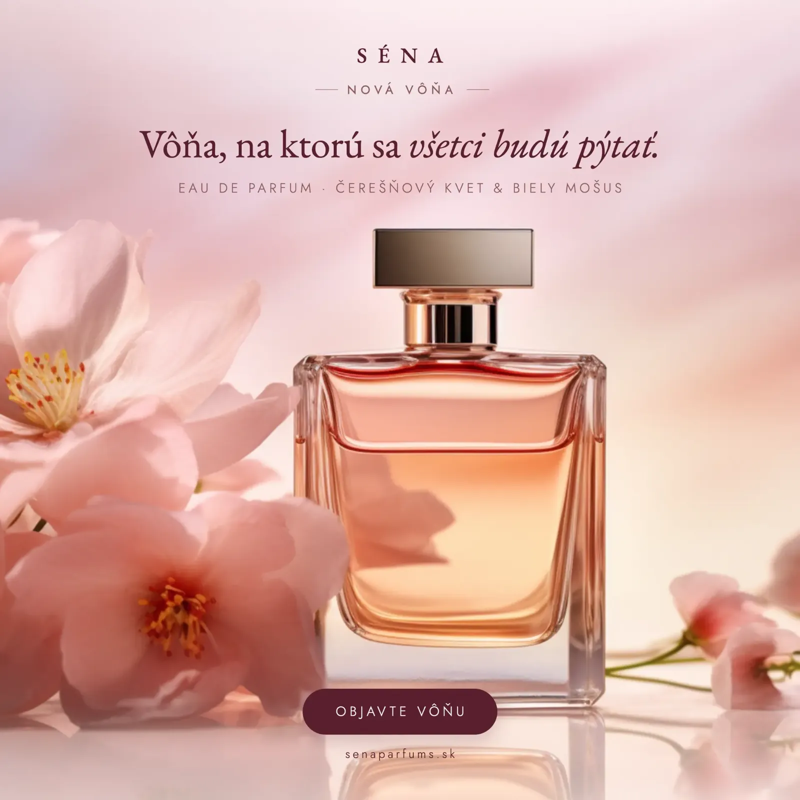 Produktový príspevok na Instagram pre parfuméria e-shop, ukážkový koncept waustudio